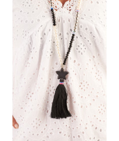 collier pompon etoile