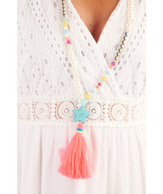 collier pompon etoile