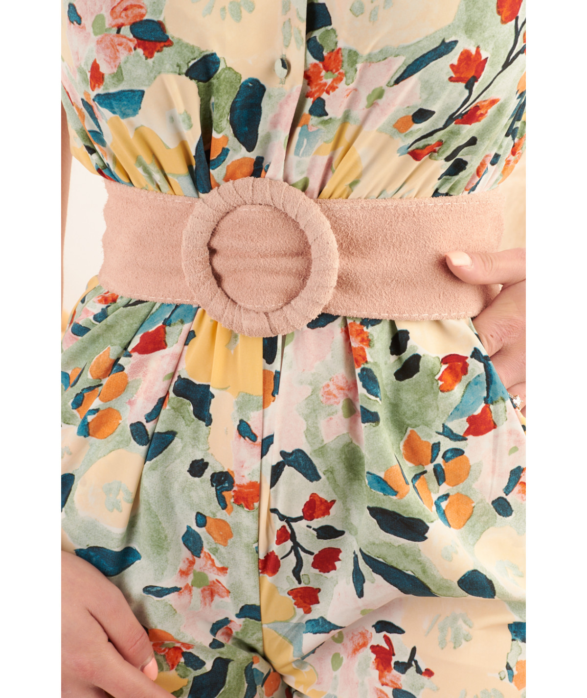 ceinture rose poudre