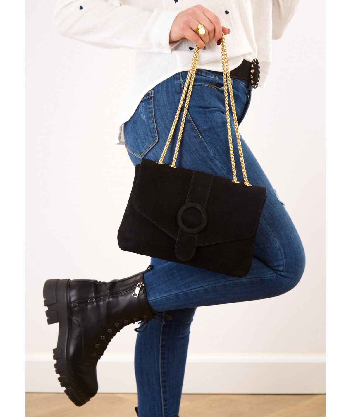 sac cuir noir