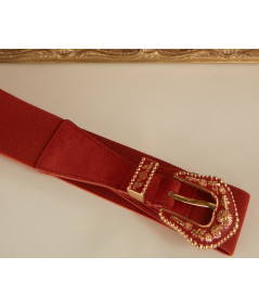 ceinture rouille boucle western