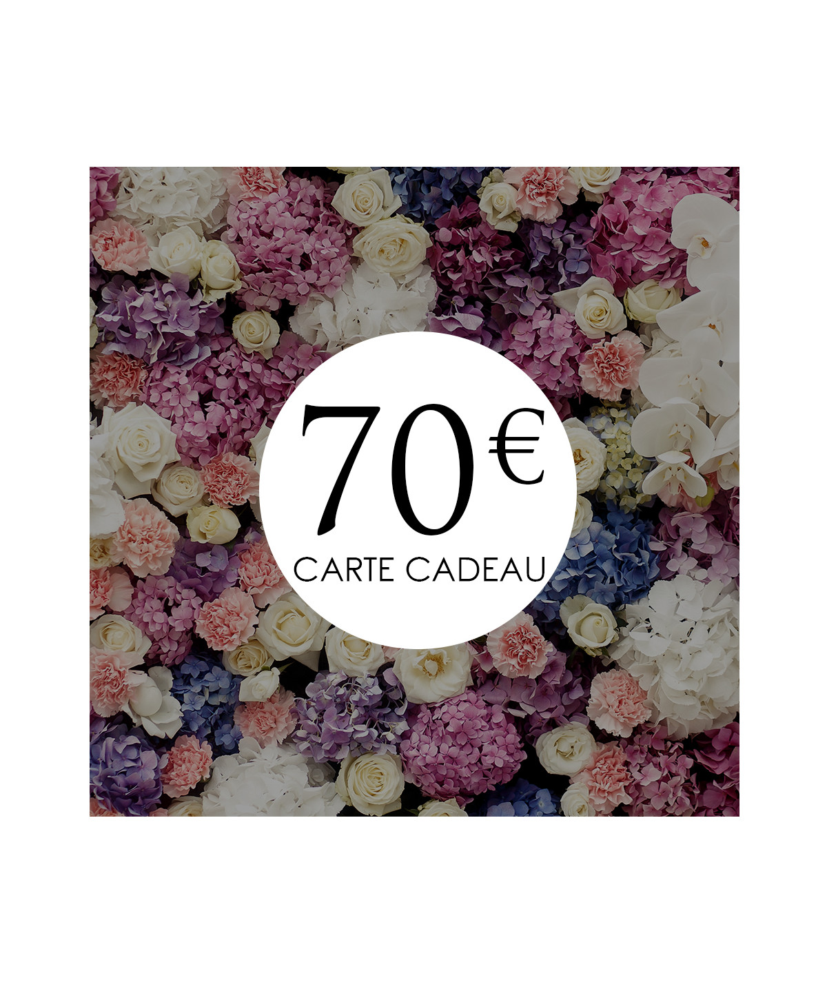 carte cadeau 70€ la boutique de lilie idées cadeaux