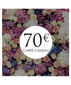 carte cadeau 70€ la boutique de lilie idées cadeaux