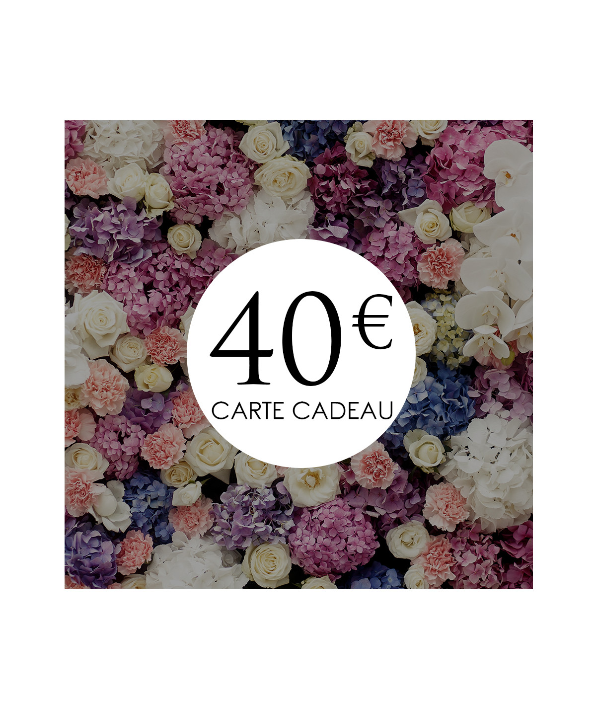 carte cadeau 40€ la boutique de lilie idées cadeaux