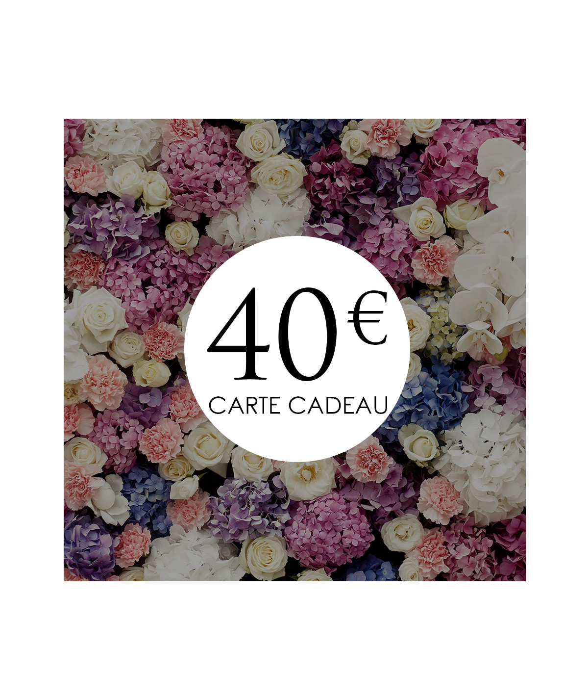 tarjeta regalo 40€ la boutique de lilie ideas regalo