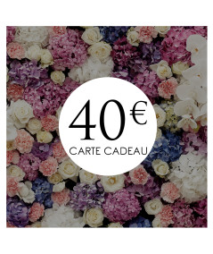 carte cadeau 40€ la boutique de lilie idées cadeaux