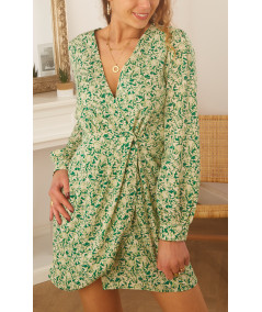 robe verte motif