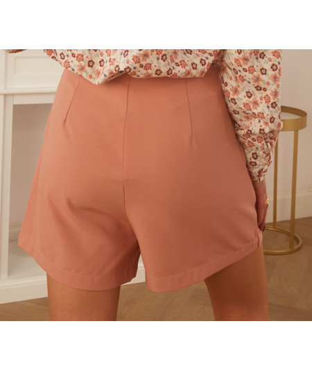 falda rosa shorts