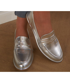 silver moccasin