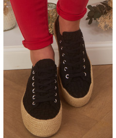 black espadrilles