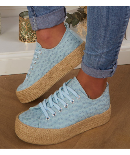 sky blue espadrilles