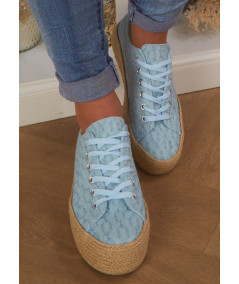 espadrilles bleu ciel