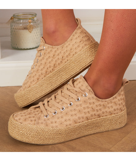 beige espadrilles