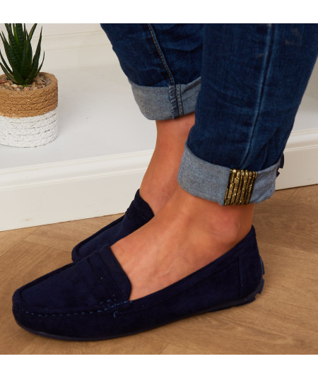 black velvet moccasin