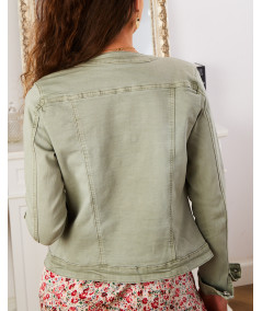 khaki jean jacket