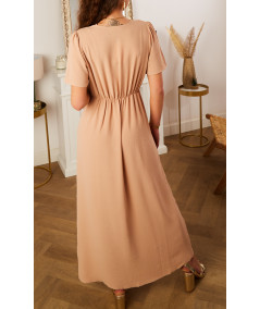 robe longue beige