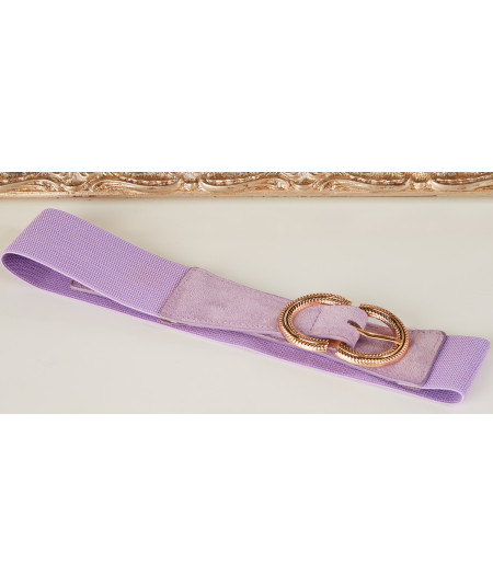 lilac belt gold buckle