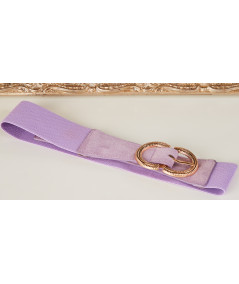 ceinture lilas boucle dorée