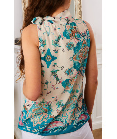 top lavaliere verde