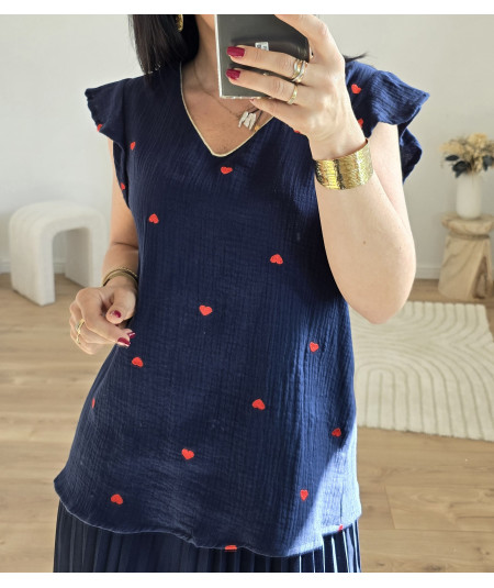 BLOUSE GAETANE GAZ DE COTON