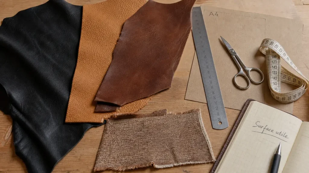 Chute cuir : chutes à mesurer au kilo ou à la pièce