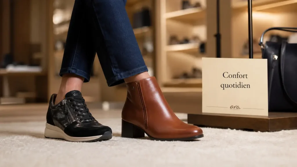 Chaussures Ara femme : baskets, mocassins, escarpins et bottines pour chaque usage