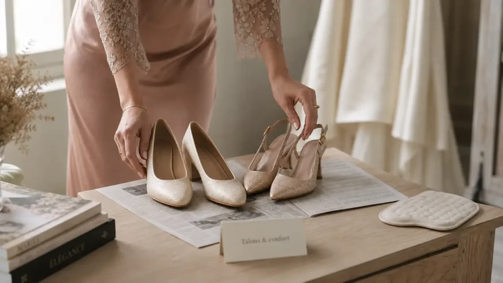 Quelles chaussures porter à un mariage quand on est invitée ? Talons, couleurs et erreurs à éviter