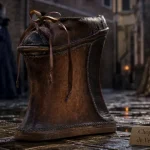 Chopine chaussure de Venise, hauteur jusqu’à 60 cm, robe protégée