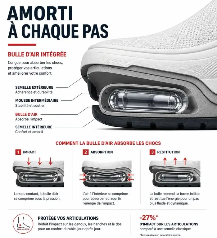 Technologie PULS'AIR des chaussures TBS femme pour un amorti optimal