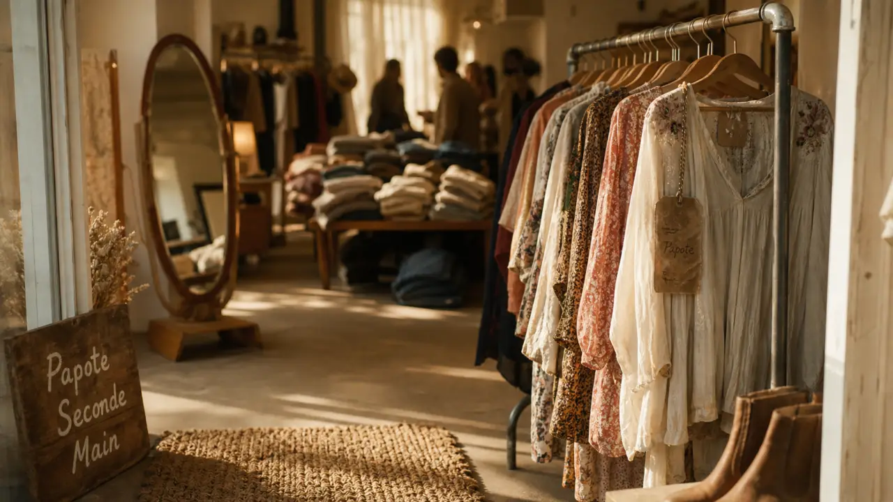 Papote seconde main à Lyon : boutique et portants vintage