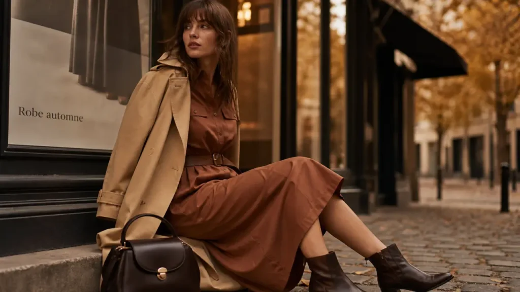 Robe automne femme : les matières, coupes et associations qui fonctionnent