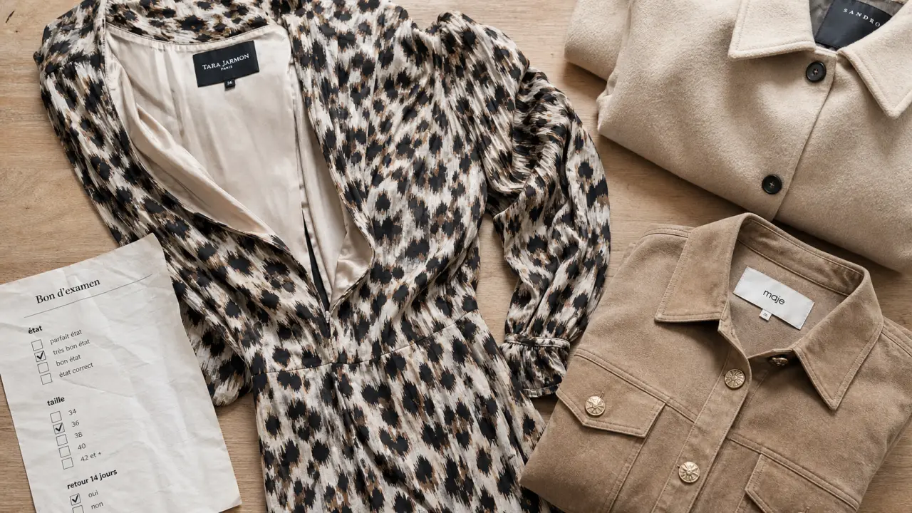 Tara Jarmon seconde main : robe et manteau d’occasion, vérification taille et état
