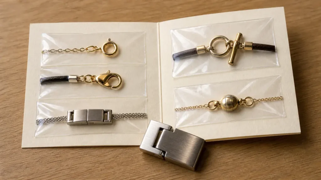 Mousqueton, toggle ou magnétique : quel fermoir choisir pour un collier ?