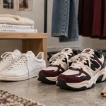 Baskets tendance 2026 femme : baskets fines et chunky blanches