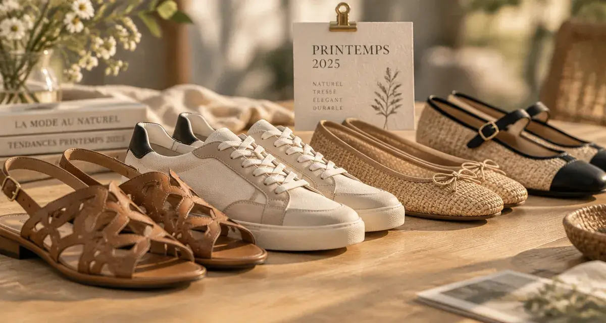 Chaussures femme printemps 2025 : sandales et sneakers tendance