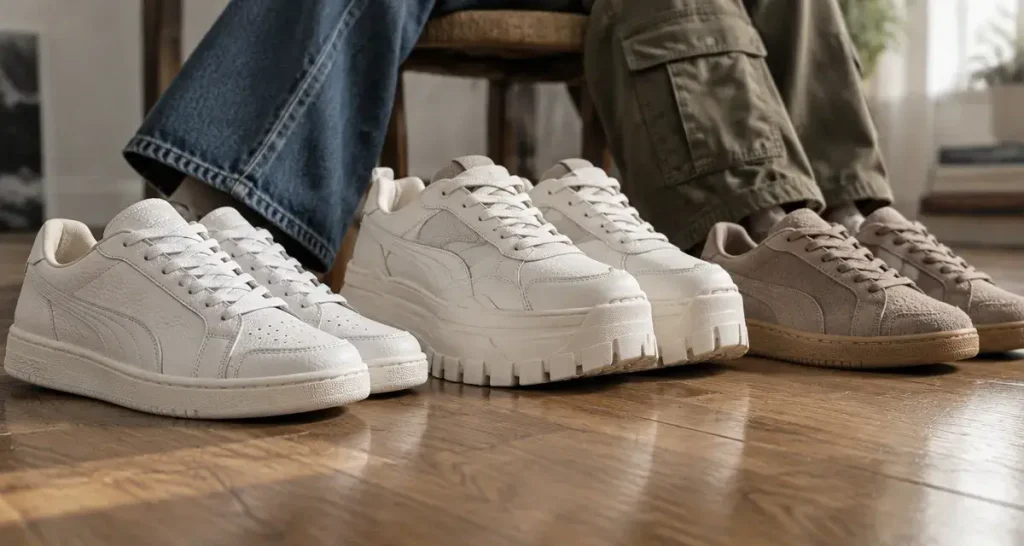 Chaussures femme PUMA : quelle paire choisir entre blanc, plateforme et suède ?