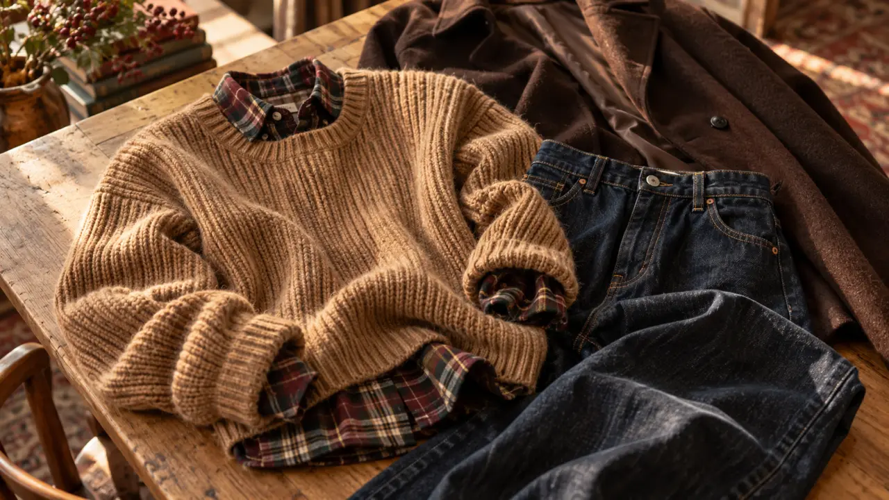Kiabi mode femme : pull maille, chemisier et jean barrel, manteau long
