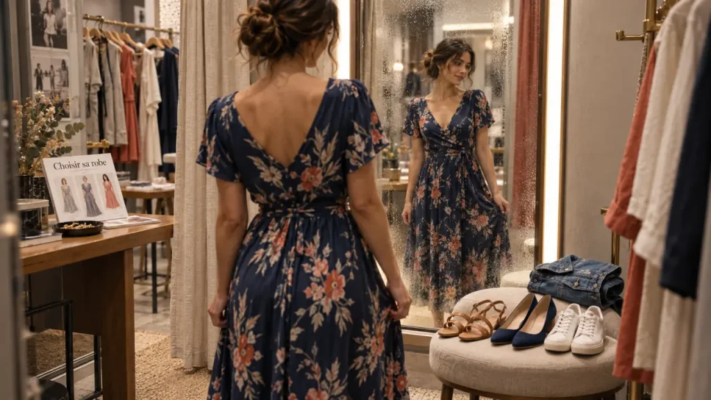 Robe Kiabi femme : une coupe confortable du marché au dîner