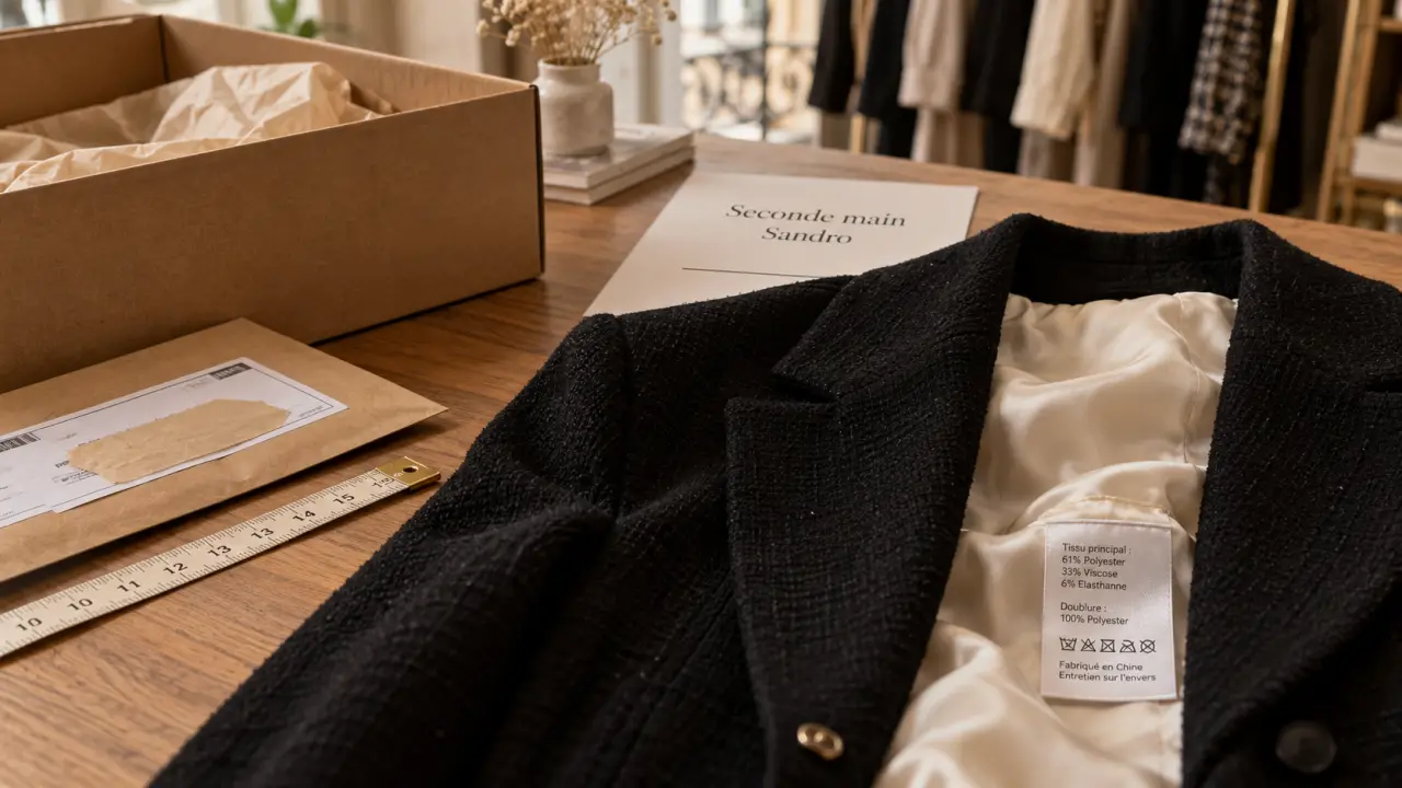 Veste Sandro seconde main d’occasion en bon état